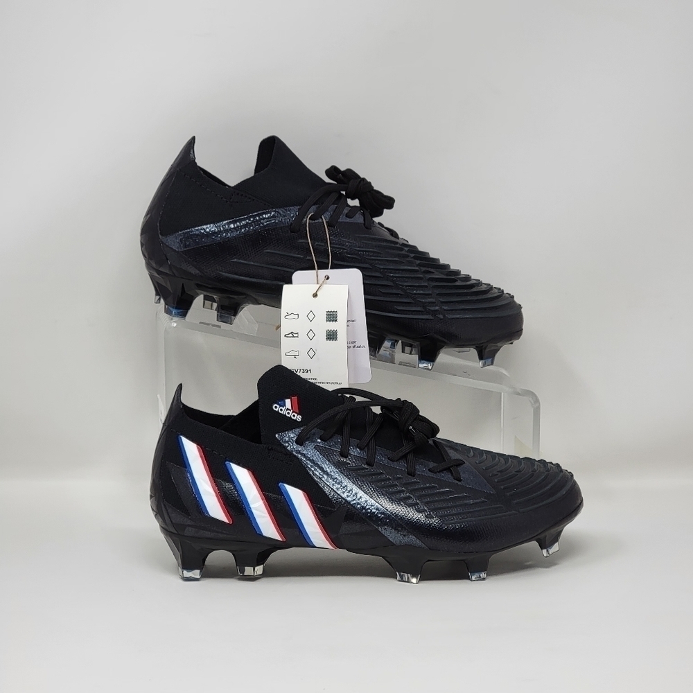 Adidas Predator Edge.1 LF Men's Size 4.5 Black White Soccer Cleats GV7391 New